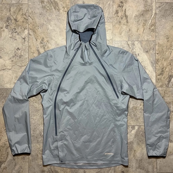 NEW Patagonia Storm Racer Waterproof Running Jacket Men's Small ~ Steam Blue - Picture 2 of 6